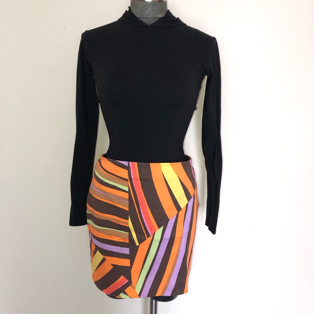 NWT! Missoni Abstract Striped Mini Skirt